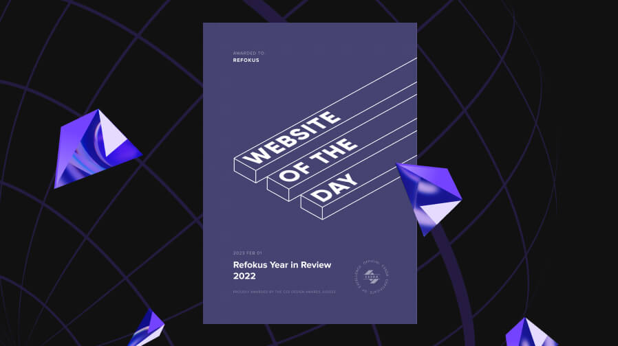 Our Year
                    in Review 2025 got awarded
                    Site of the Day by CSSDA